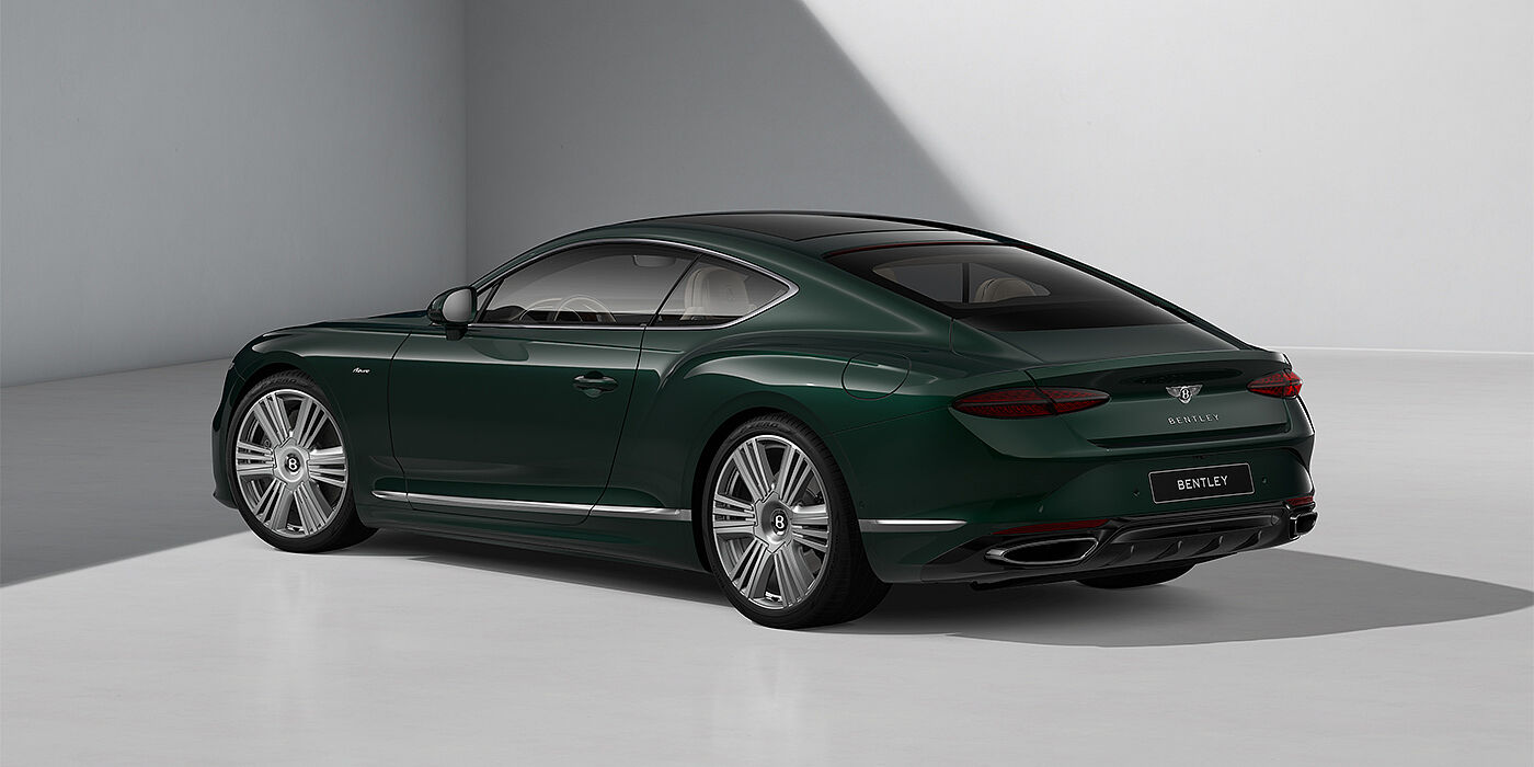 Thomas Exclusive Cars GmbH Bentley Continental GT Azure coupe in Veridian paint and 22" Azure wheels - rear 3/4
