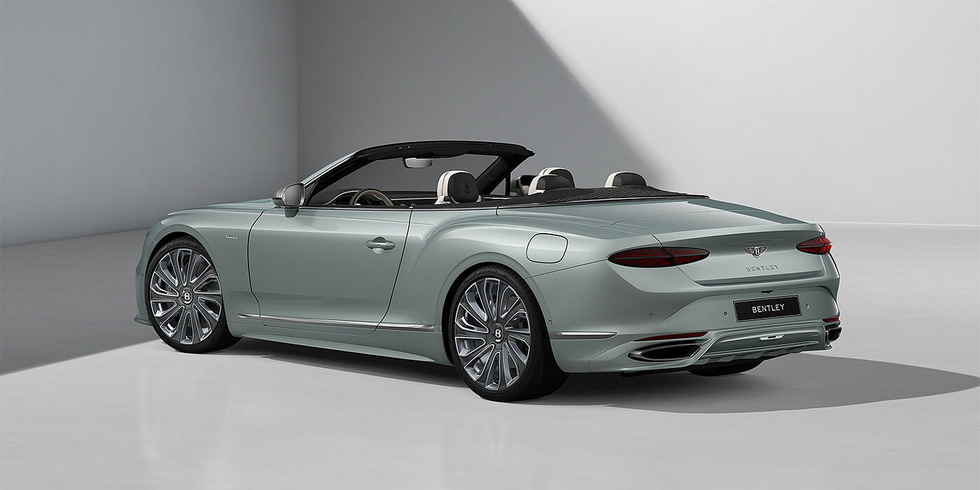 Thomas Exclusive Cars GmbH Bentley Continental GTC Mulliner convertible in Breeze paint and 22" Mulliner wheels - rear 3/4