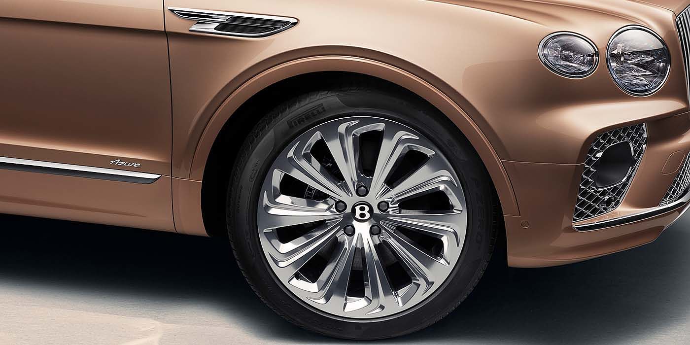 Thomas Exclusive Cars GmbH Bentley Bentayga EWB Azure SUV in Rose Gold paint 22 inch wheel