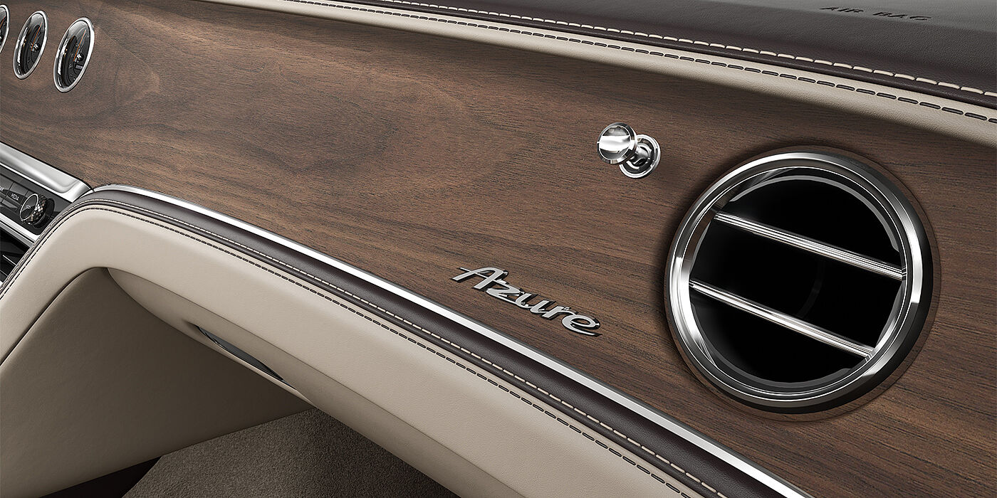 Thomas Exclusive Cars GmbH New Bentley Flying Spur Azure sedan Open Pore Crown Cut Walnut veneer
