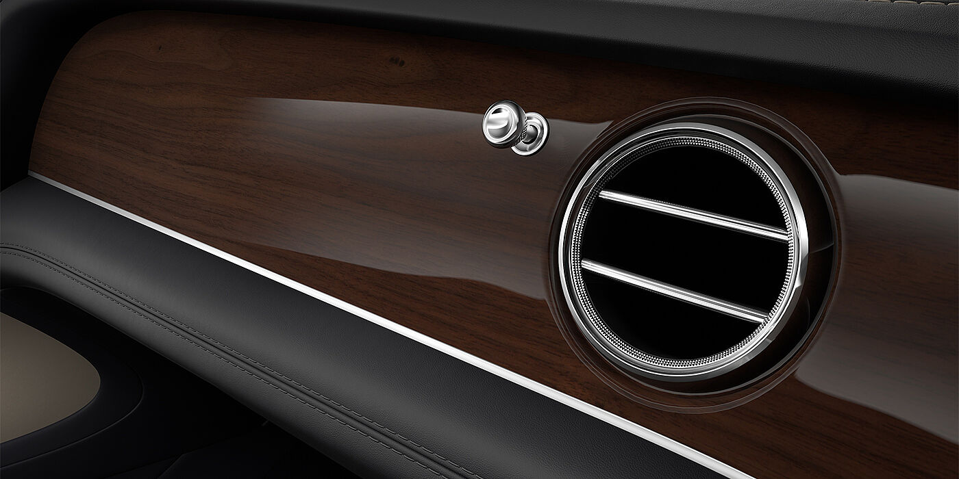 Thomas Exclusive Cars GmbH Bentley Bentayga EWB SUV veneer detail in Crown Cut Walnut