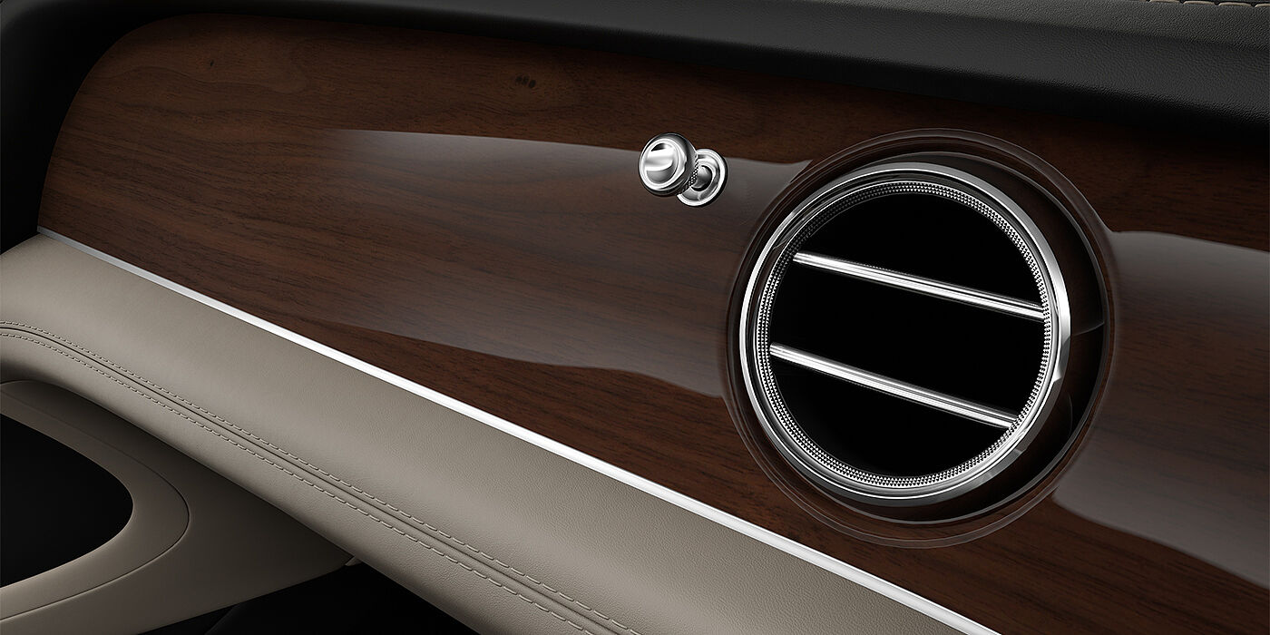 Thomas Exclusive Cars GmbH Bentley Bentayga SUV veneer detail in Crown Cut Walnut 