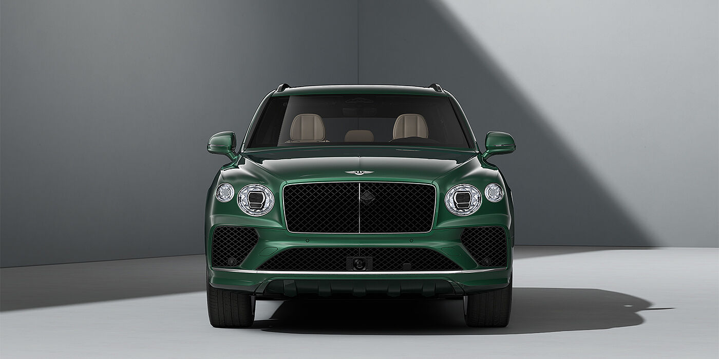 Thomas Exclusive Cars GmbH Bentley Bentayga SUV in Verdant paint and 22" Five Spoke Directional Polished wheels - full front
