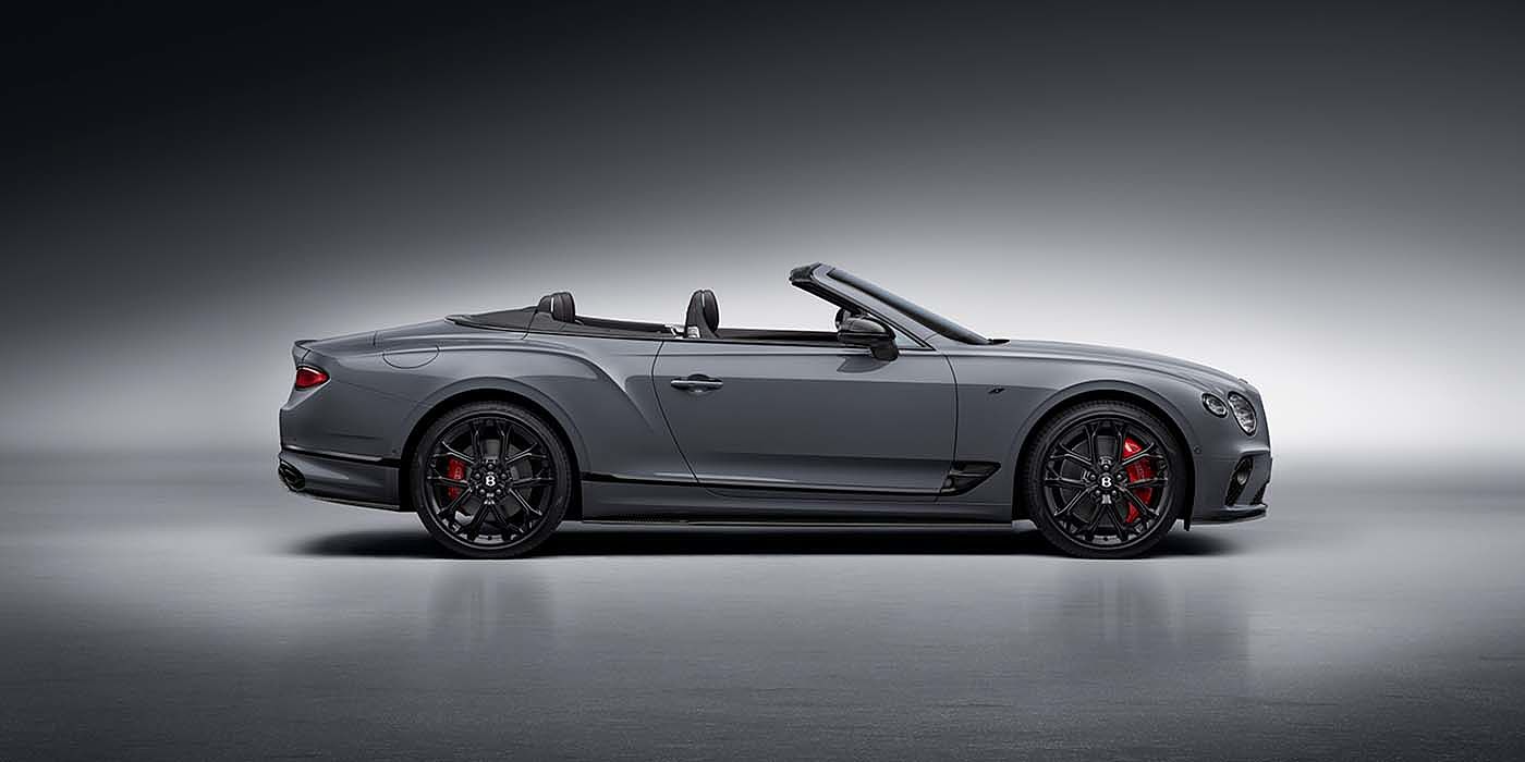 Thomas Exclusive Cars GmbH Bentley Continental GTC S convertible in Cambrian Grey paint profile static studio