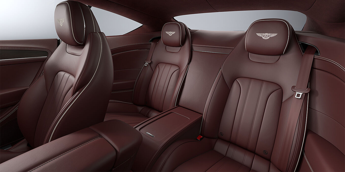 Thomas Exclusive Cars GmbH Bentley Continental GT coupe rear interior in Cricket ball hide