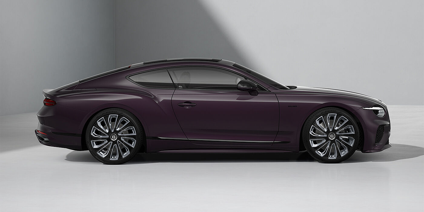Thomas Exclusive Cars GmbH Bentley Continental GT Mulliner coupe in Damson paint and 22" Mulliner wheels - profile 3/4