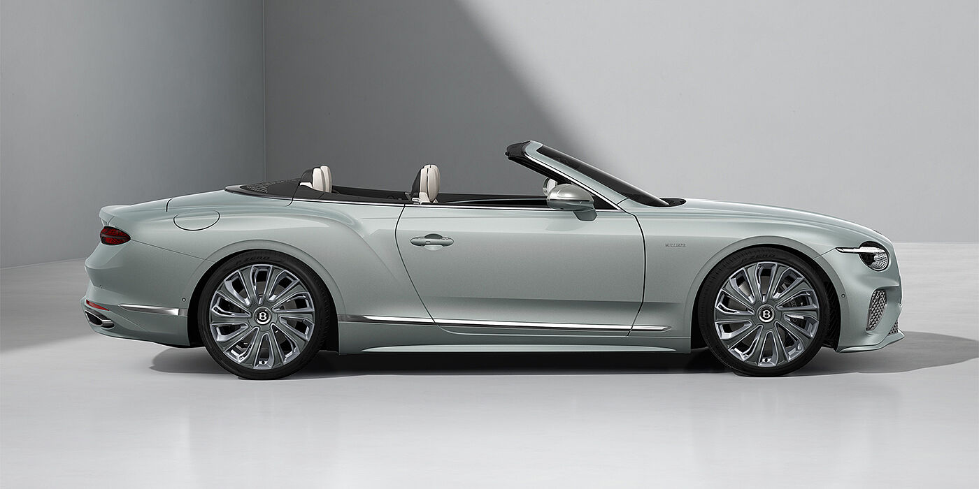 Thomas Exclusive Cars GmbH Bentley Continental GTC Mulliner convertible in Breeze paint and 22" Mulliner wheels - profile