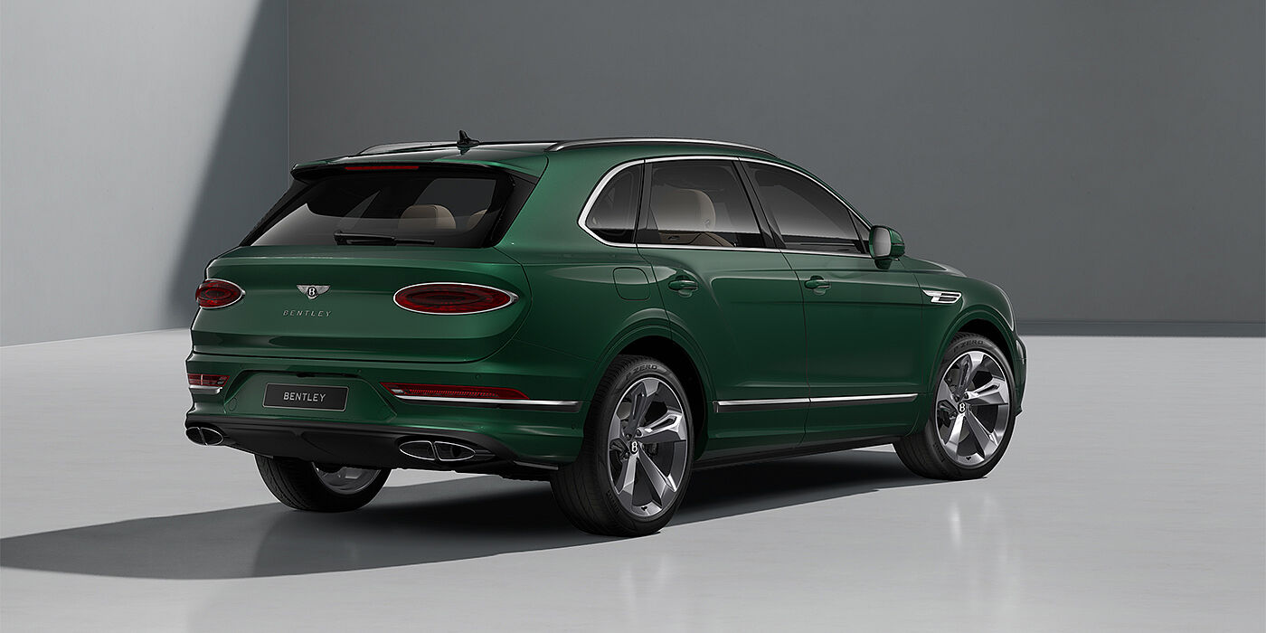 Thomas Exclusive Cars GmbH Bentley Bentayga SUV in Verdant paint and 22" Five Spoke Directional Polished wheels - rear ¾