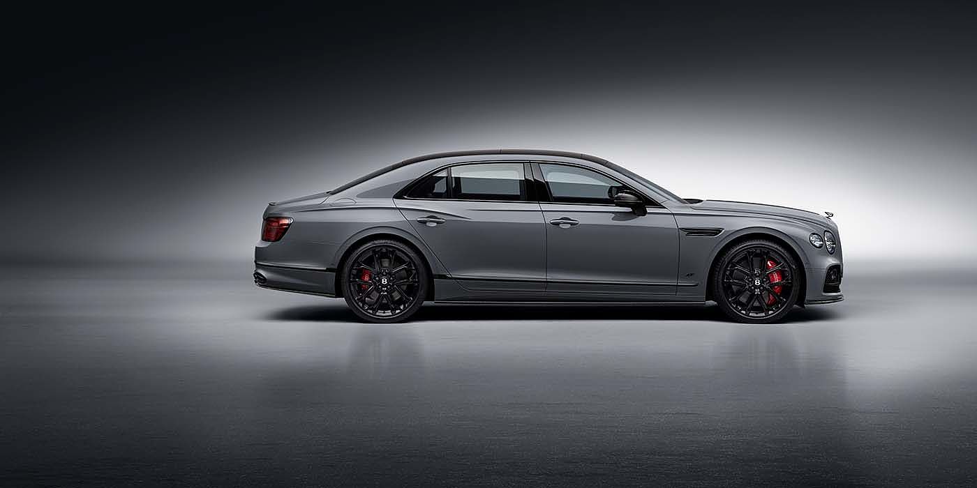 Thomas Exclusive Cars GmbH Bentley Flying Spur S sedan in Cambrian Grey paint profile static