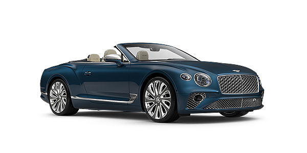 Thomas Exclusive Cars GmbH Bentley GTC Mulliner convertible in Light Windsor Blue paint front 34