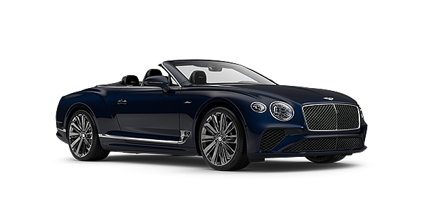 Thomas Exclusive Cars GmbH Bentley GTC Speed convertible in Moroccan Blue paint front 34