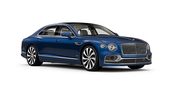 Thomas Exclusive Cars GmbH Bentley Flying Spur Azure sedan in Sequin Blue paint front 34