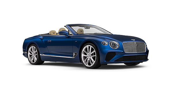 Thomas Exclusive Cars GmbH Bentley GTC Azure convertible in Sequin Blue paint front 34