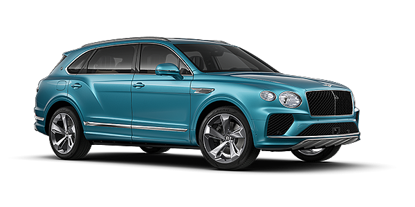 Thomas Exclusive Cars GmbH Bentley Bentayga EWB SUV in Light Windsor Blue paint and 22" Five Spoke Directional Polished wheels – front 3/4