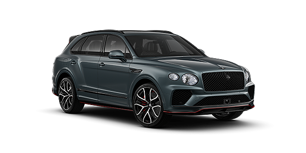 Thomas Exclusive Cars GmbH Bentley Bentayga Speed SUV in Storm Grey Satin paint and 23" Black Painted and Bright Machined Wheels – front 3/4