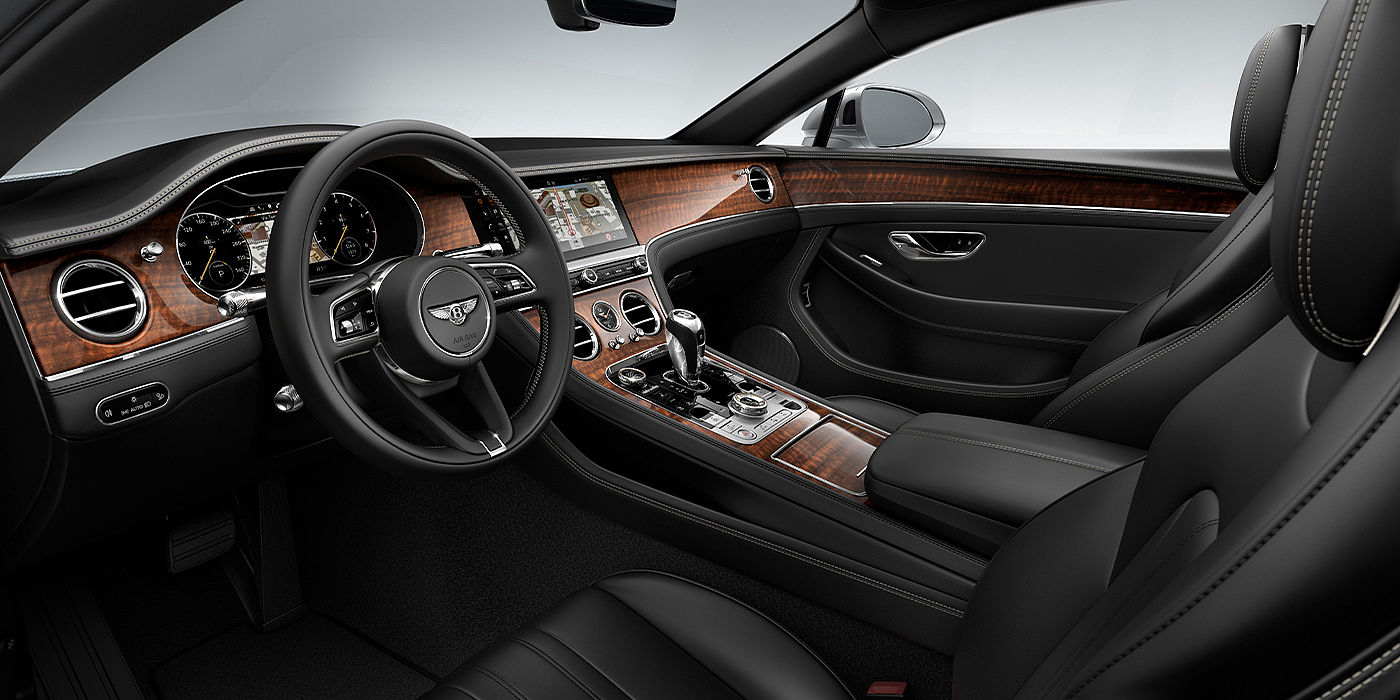 Thomas Exclusive Cars GmbH Bentley Continental GT coupe front interior in Beluga black hide