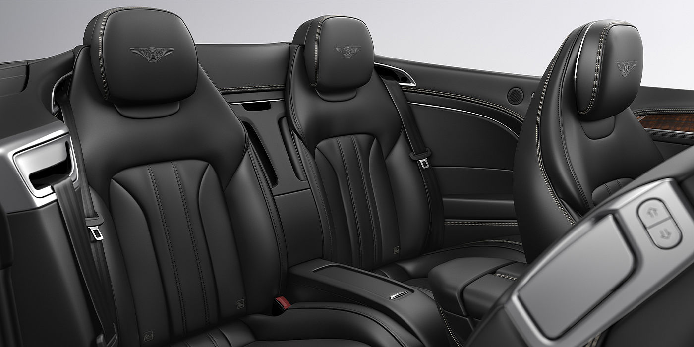 Thomas Exclusive Cars GmbH Bentley Continental GTC convertible rear interior in Beluga black hide