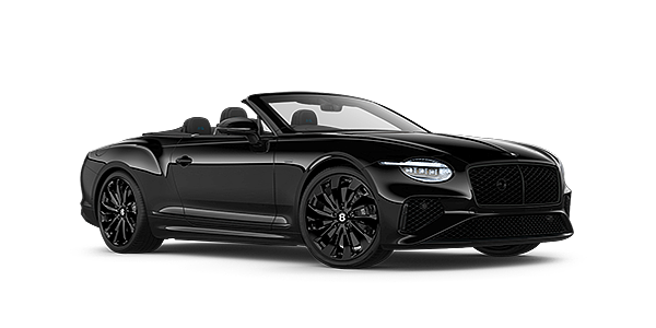 Thomas Exclusive Cars GmbH Bentley Continental GTC Black Edition convertible front three quarters in Onyx black paint
