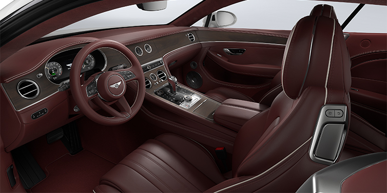 Thomas Exclusive Cars GmbH Bentley Continental GT coupe front interior in Cricket ball hide